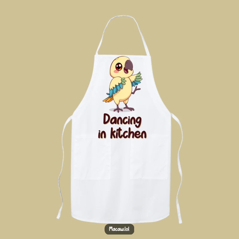 Funny Macaw Dancing Apron - Happy Chef Gift, Kitchen Moves