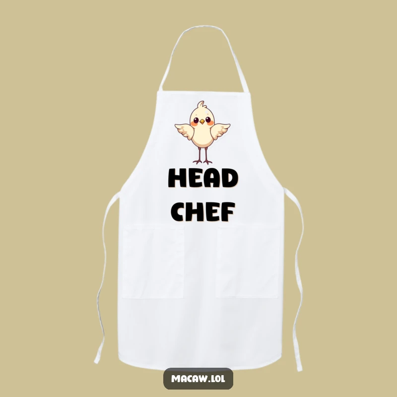 Funny Bird Headstand Apron - Hilarious Proud Avian Kitchen Gift