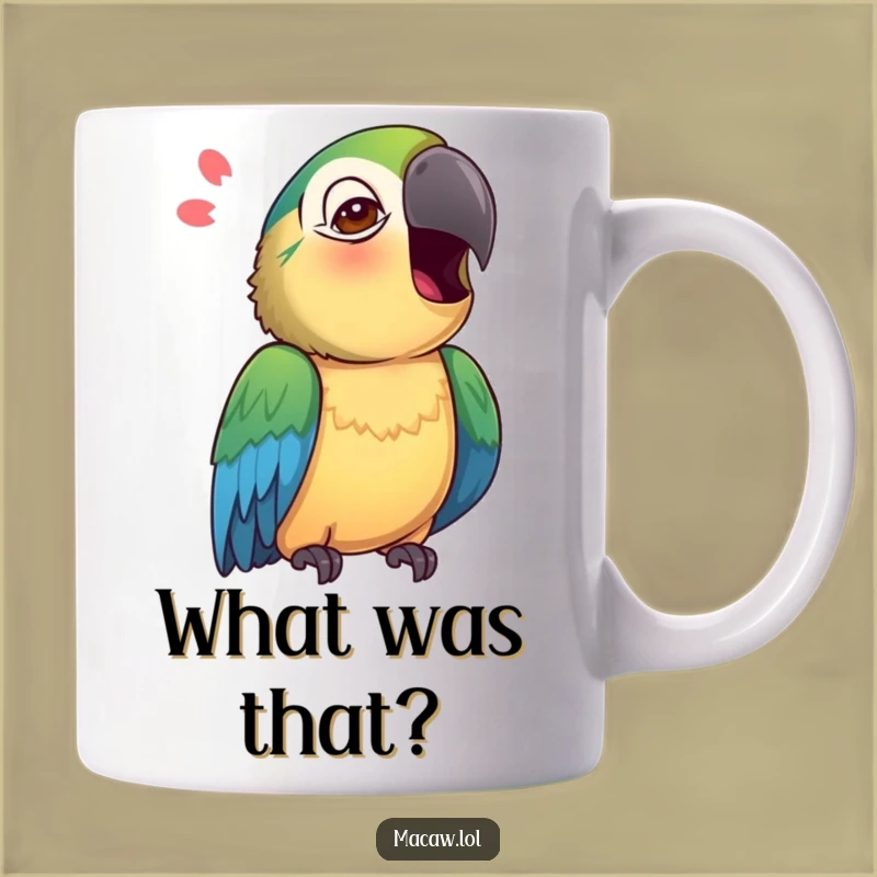 Funny Macaw Mug: Curious Mimic Bird - Quirky Gift!
