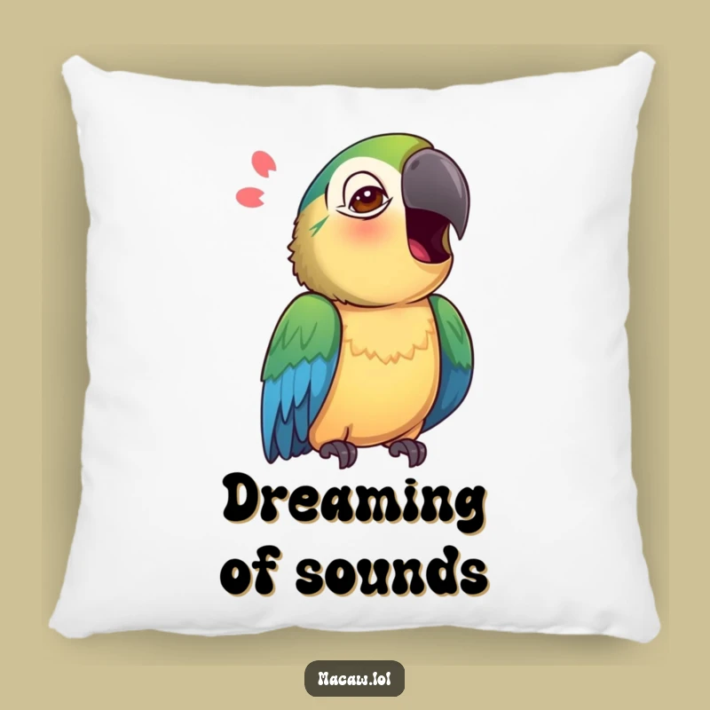 Funny Macaw Pillow: Curious Mimic Comfort - Quirky Gift!