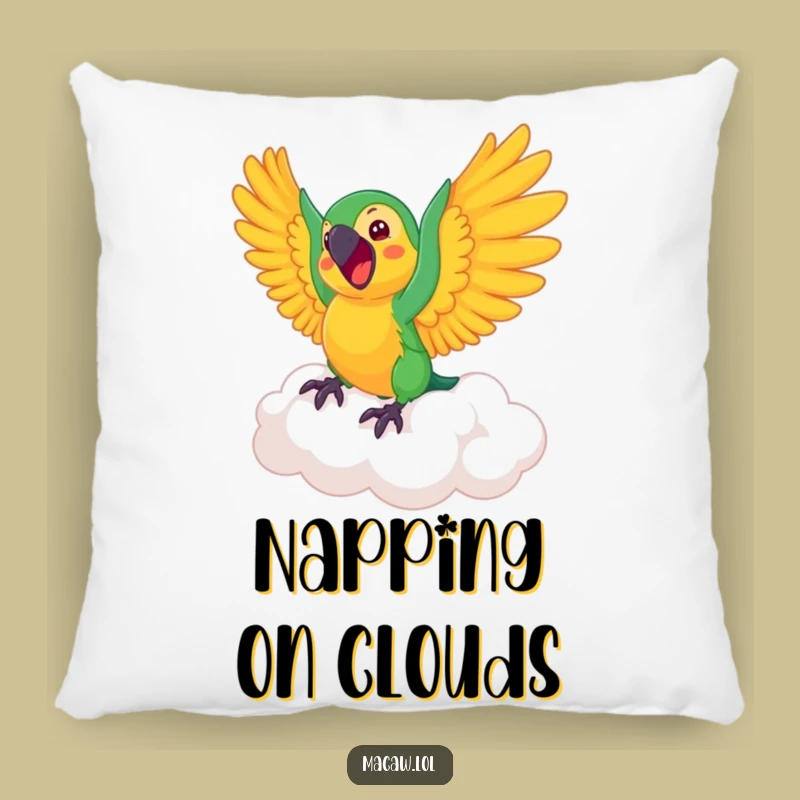 Funny Macaw Cloud Pillow: Comfy Cushion for Dreamy Comfort