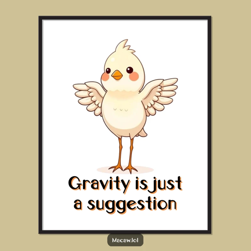 Funny Bird Headstand Digital Art - Proud Balancing Decor