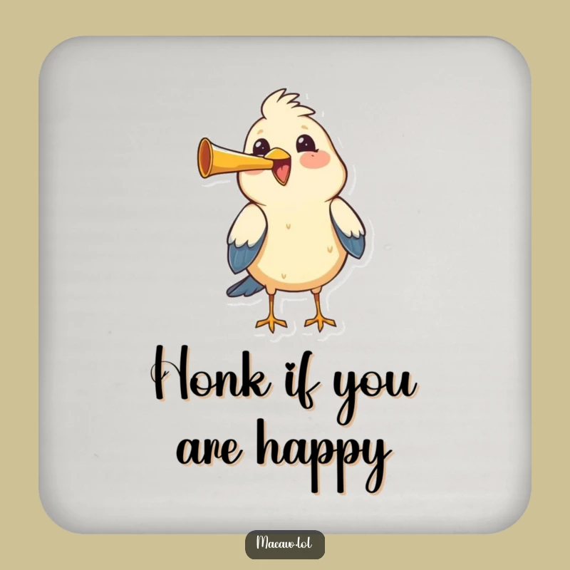 Funny Honking Bird Coaster - Joyful Horn Table Protector