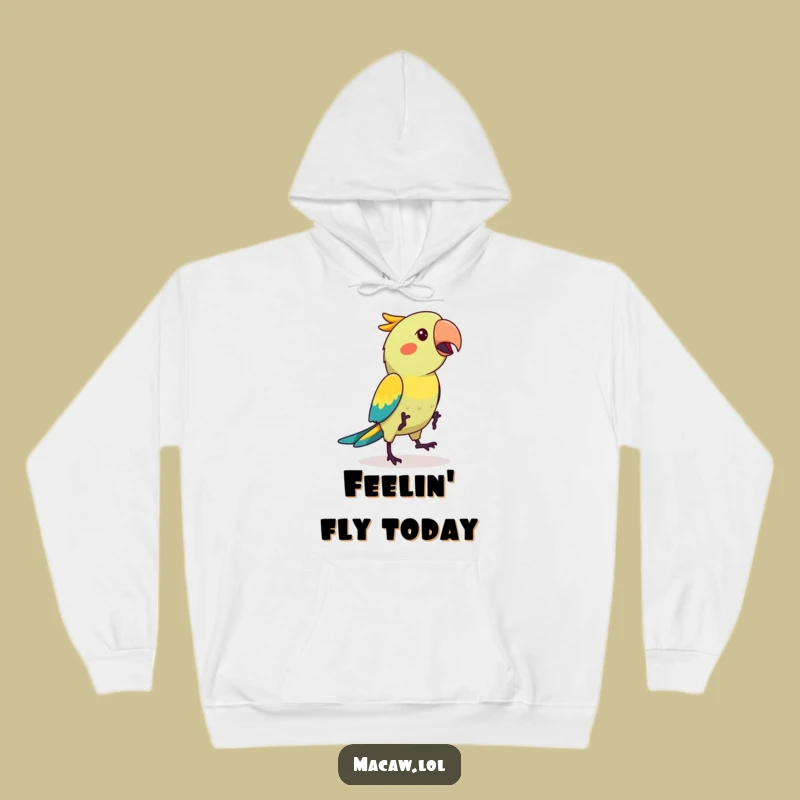 Cozy Funny Kawaii Macaw Hop Dance Hoodie: Warmth and Laughter Guaranteed