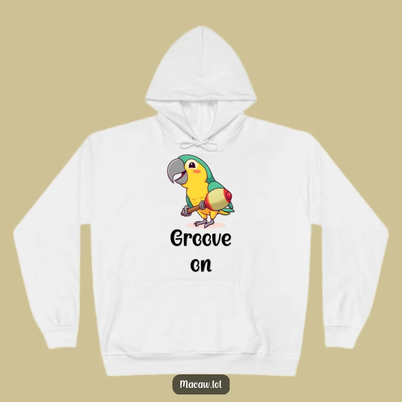 Funny Macaw Maraca Hoodie - Cozy & Hilarious Tropical Bird Sweatshirt Gift