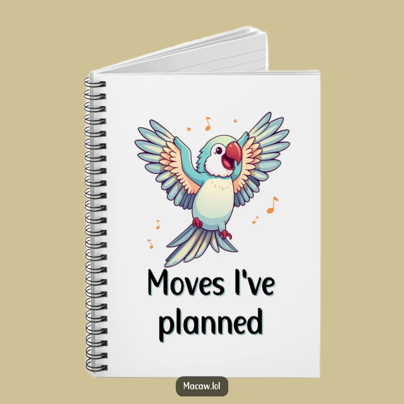 Funny Dancing Macaw Notebook: Music Journal, Creative Gift