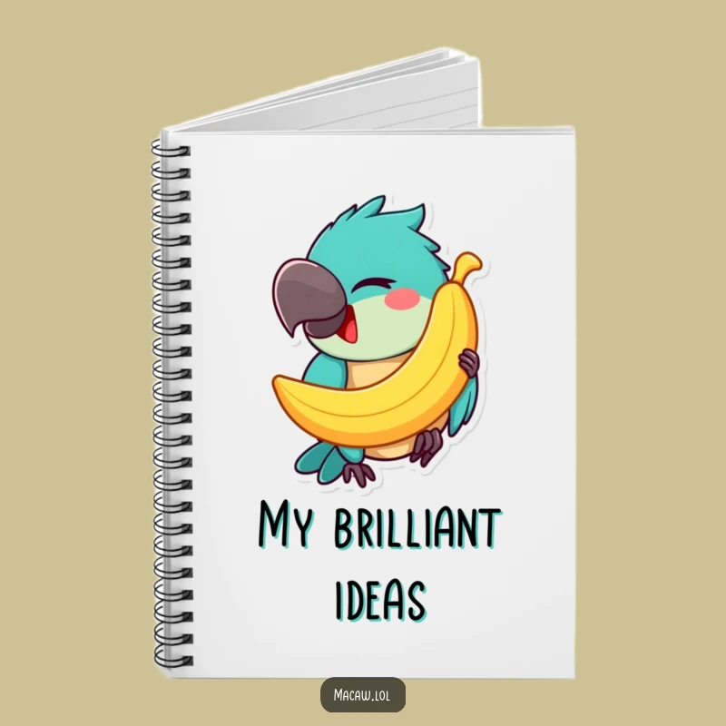 Funny Macaw Banana Balancing Notebook: Jot Down Laughs and Ideas