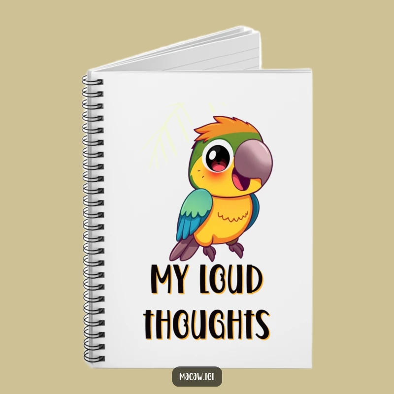 Funny Macaw Notebook: Vibrant Squawking Bird Journal, Ideal Funny Gift