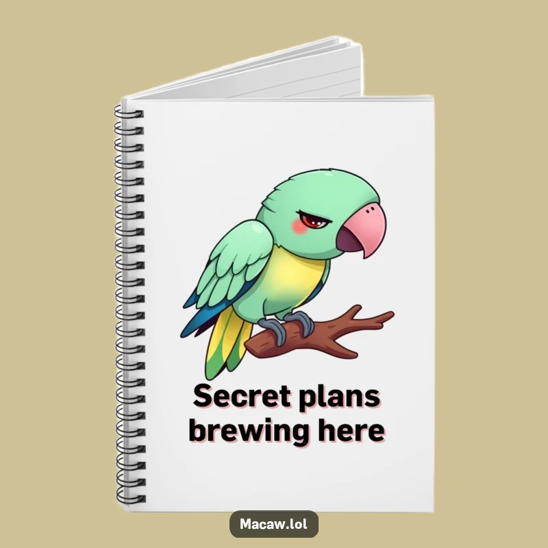 Funny Tiptoeing Macaw Notebook: Jot Down Laughs with This Silly Bird