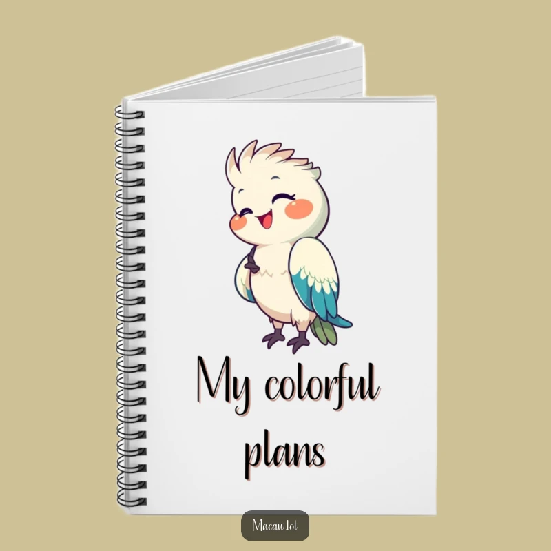 Funny Macaw Notebook: Happy Preening Notes - Vibrant Gift!