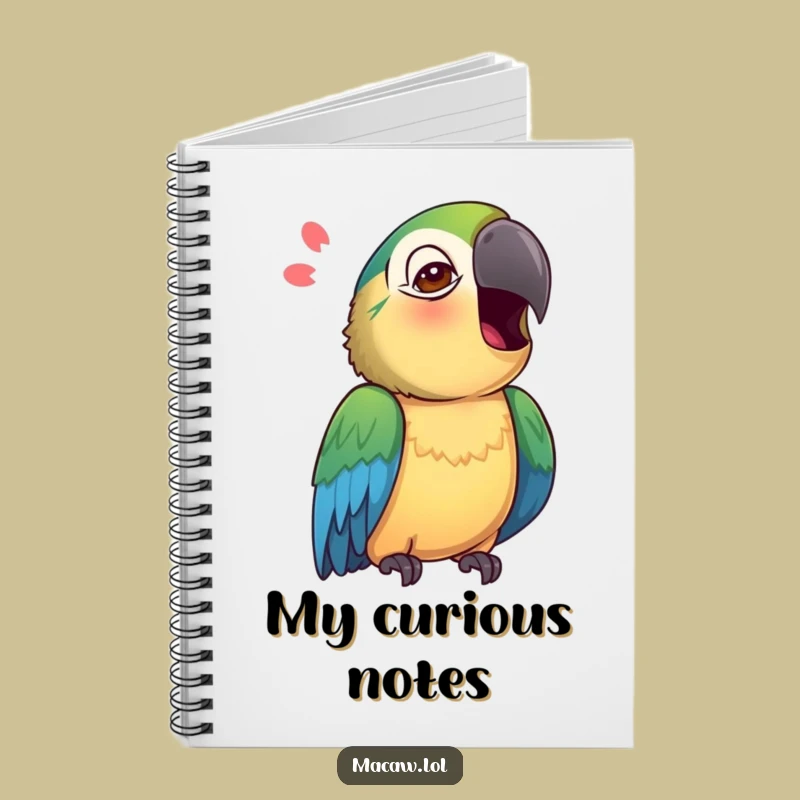 Funny Macaw Notebook: Curious Mimic Notes - Quirky Gift!