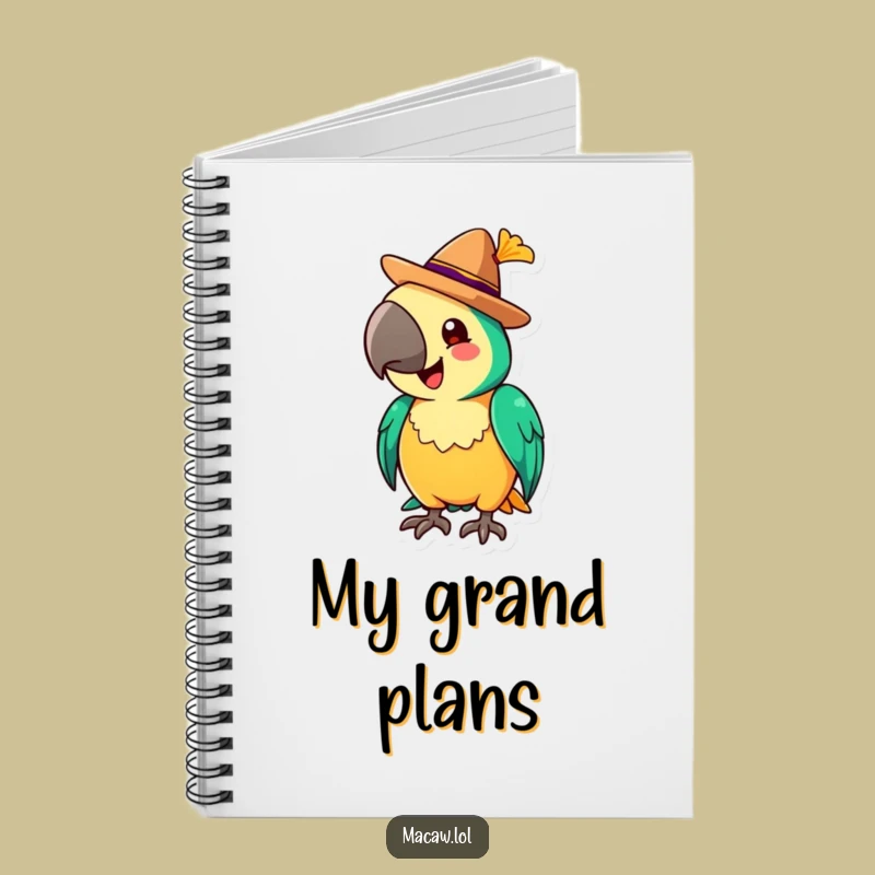 Funny Macaw Sombrero Notebook: Festive Notes, Fiesta Journal Gift