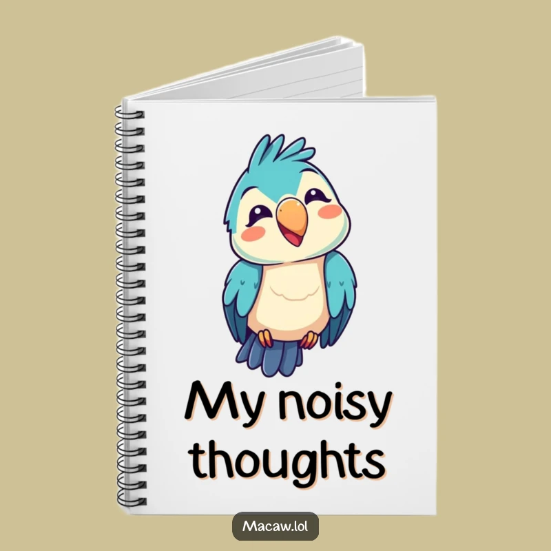 Funny Kawaii Macaw Notebook: Cute Cartoon Journal, Hilarious Gift