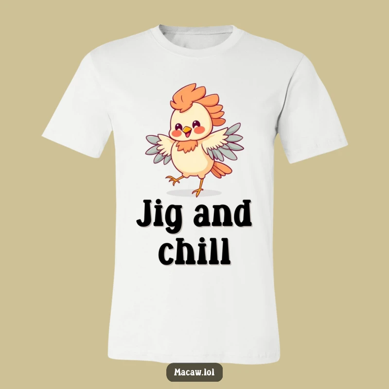 Funny Dancing Bird Shirt: Elaborate Feathers, Silly Grin, Hilarious Tee