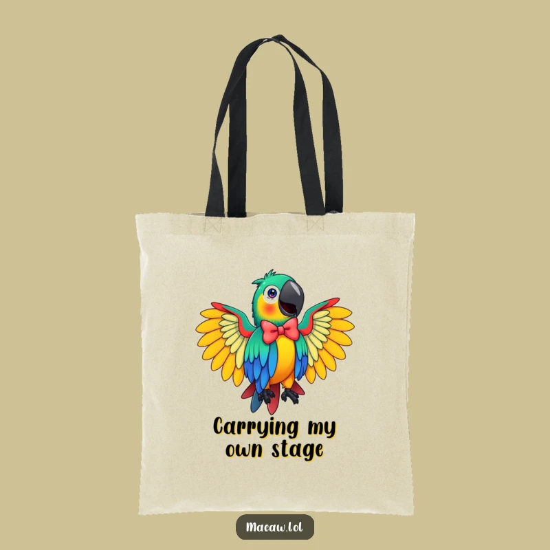 Funny Macaw Tote Bag: Stylish and Spacious, Perfect Funny Gift for Bird Lovers